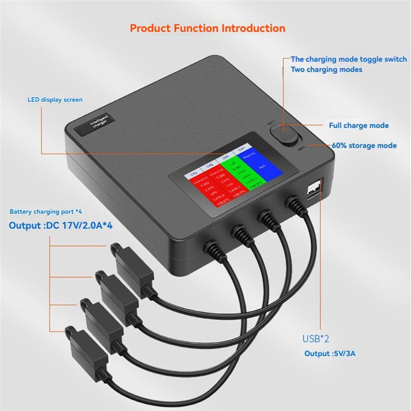 Classic-6-In-1 Digital Display - Drone Battery Smart ulasan dan harga
