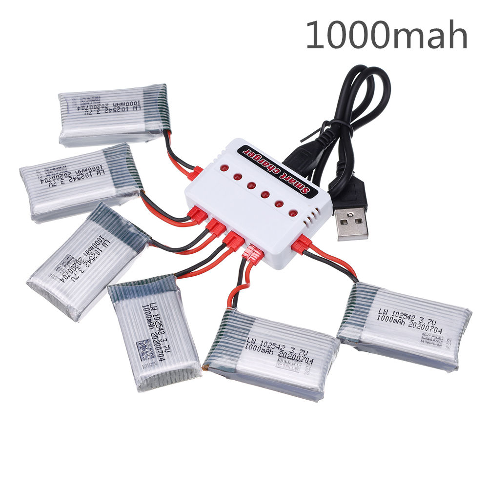 3.7V 1000mAh 102542 Lipo Batte - Drone Battery Charger ulasan dan harga