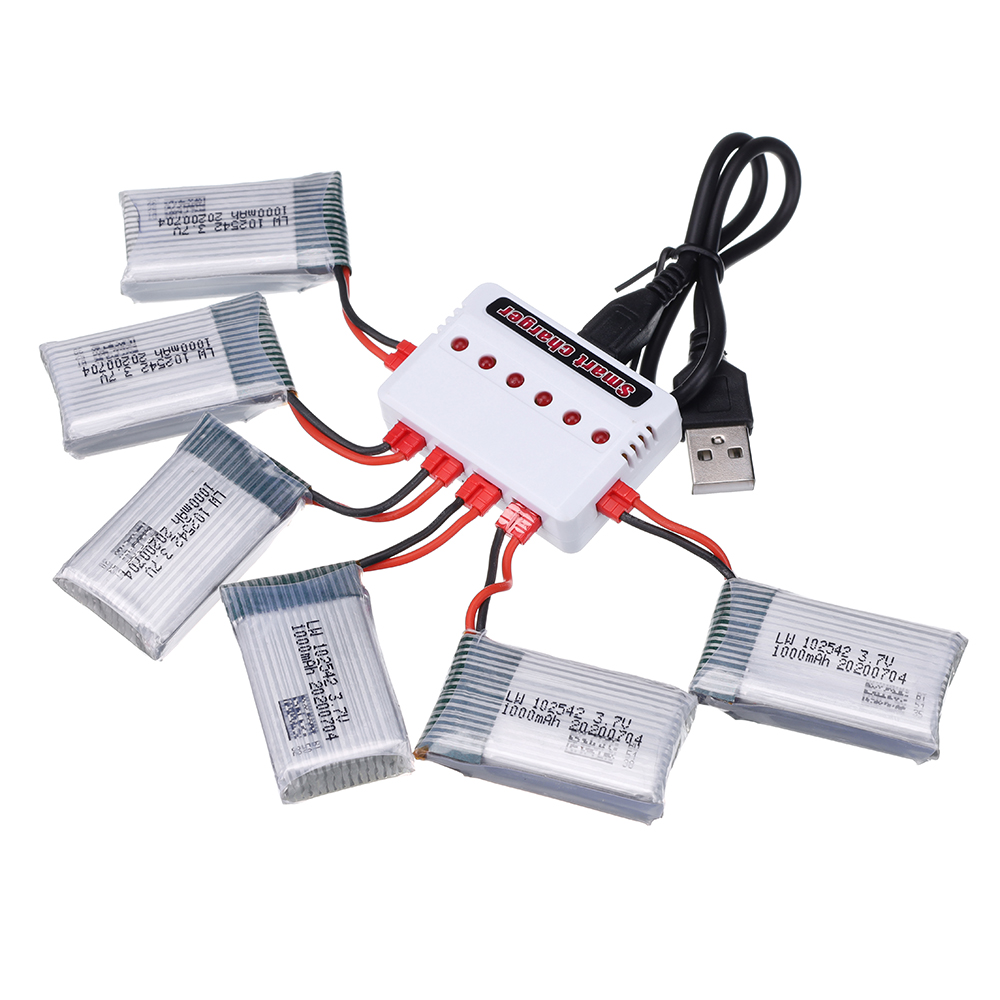3.7V 1000mAh 102542 Lipo Batte - Drone Battery Charger ulasan dan harga